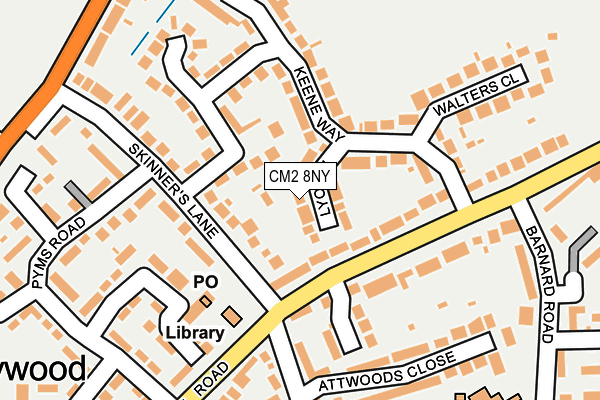 CM2 8NY map - OS OpenMap – Local (Ordnance Survey)
