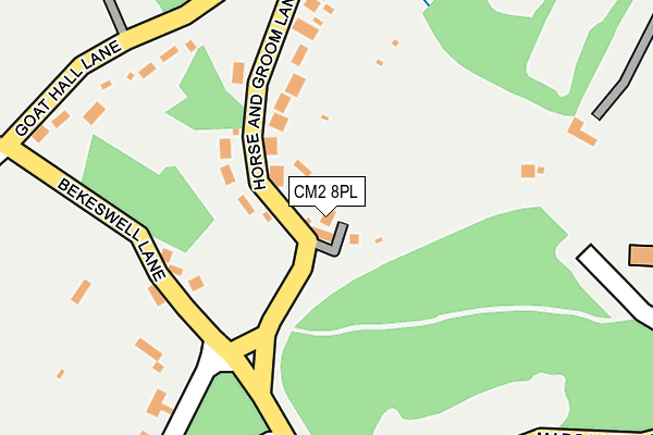 CM2 8PL map - OS OpenMap – Local (Ordnance Survey)