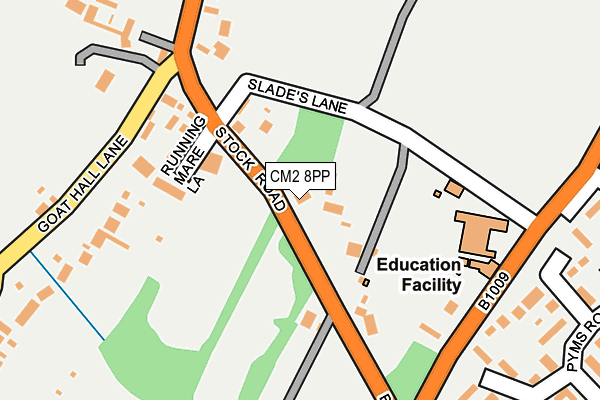 CM2 8PP map - OS OpenMap – Local (Ordnance Survey)