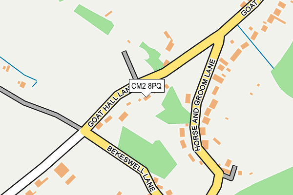 CM2 8PQ map - OS OpenMap – Local (Ordnance Survey)