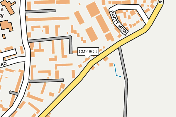CM2 8QU map - OS OpenMap – Local (Ordnance Survey)