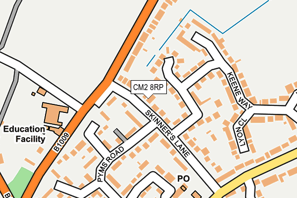 CM2 8RP map - OS OpenMap – Local (Ordnance Survey)