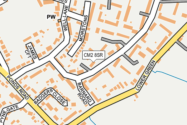 CM2 8SR map - OS OpenMap – Local (Ordnance Survey)
