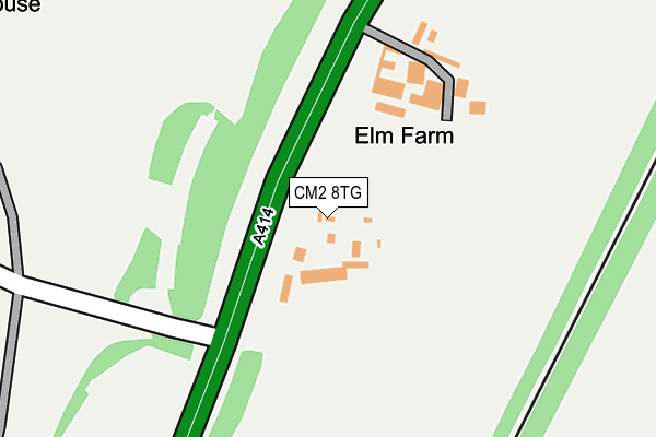 CM2 8TG map - OS OpenMap – Local (Ordnance Survey)