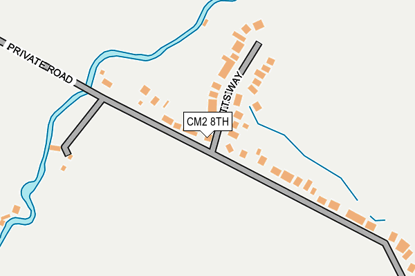 CM2 8TH map - OS OpenMap – Local (Ordnance Survey)