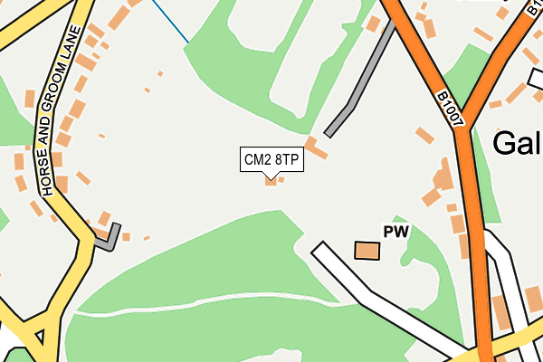 CM2 8TP map - OS OpenMap – Local (Ordnance Survey)