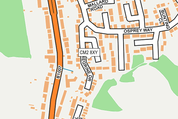 CM2 8XY map - OS OpenMap – Local (Ordnance Survey)