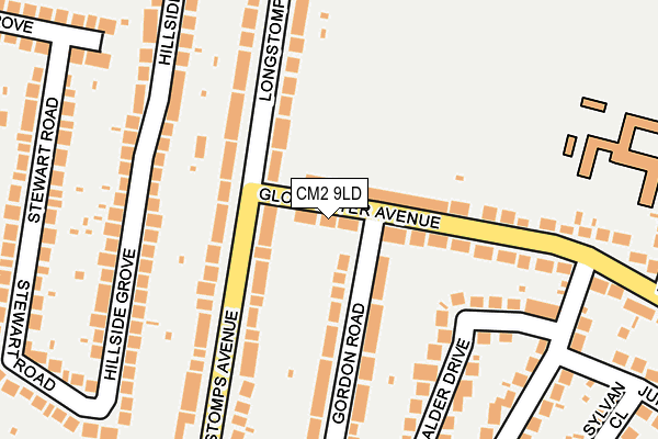 CM2 9LD map - OS OpenMap – Local (Ordnance Survey)