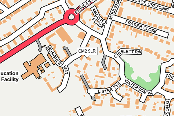 CM2 9LR map - OS OpenMap – Local (Ordnance Survey)