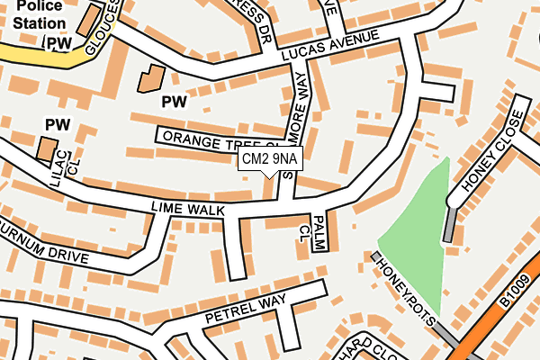 CM2 9NA map - OS OpenMap – Local (Ordnance Survey)
