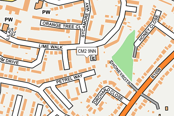 CM2 9NN map - OS OpenMap – Local (Ordnance Survey)