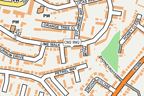 CM2 9NQ map - OS OpenMap – Local (Ordnance Survey)