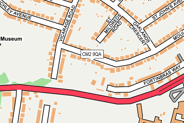 CM2 9QA map - OS OpenMap – Local (Ordnance Survey)