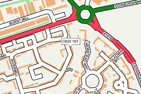 CM20 1NT map - OS OpenMap – Local (Ordnance Survey)