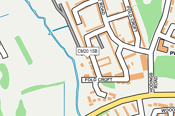 CM20 1SB map - OS OpenMap – Local (Ordnance Survey)