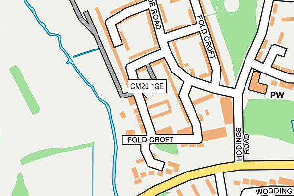 CM20 1SE map - OS OpenMap – Local (Ordnance Survey)