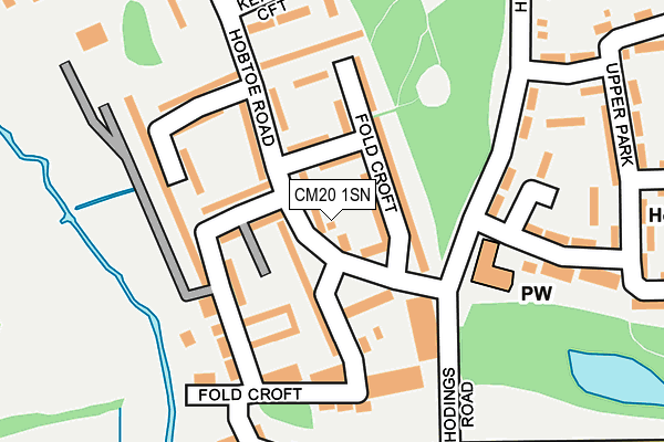 CM20 1SN map - OS OpenMap – Local (Ordnance Survey)