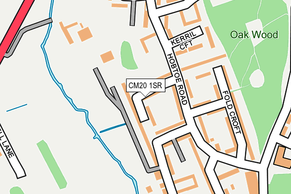 CM20 1SR map - OS OpenMap – Local (Ordnance Survey)