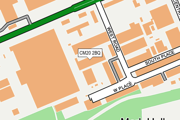 CM20 2BQ map - OS OpenMap – Local (Ordnance Survey)