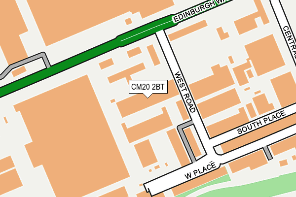 CM20 2BT map - OS OpenMap – Local (Ordnance Survey)