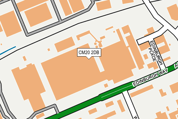 CM20 2DB map - OS OpenMap – Local (Ordnance Survey)