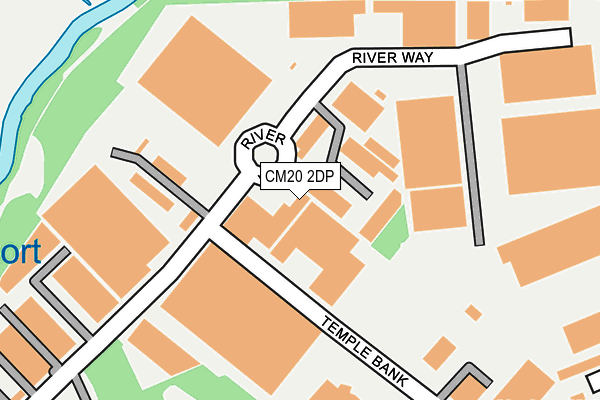 CM20 2DP map - OS OpenMap – Local (Ordnance Survey)