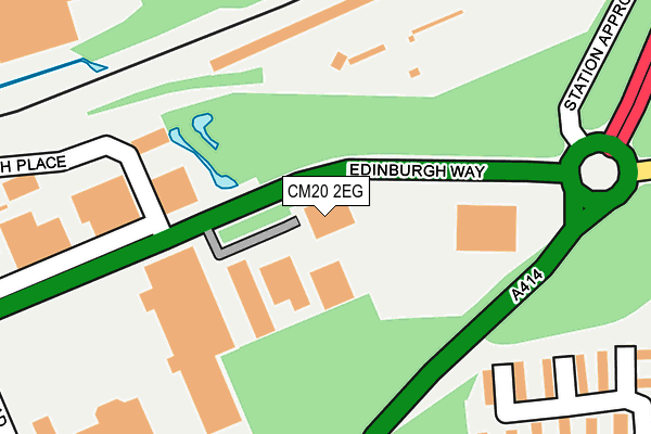 CM20 2EG map - OS OpenMap – Local (Ordnance Survey)