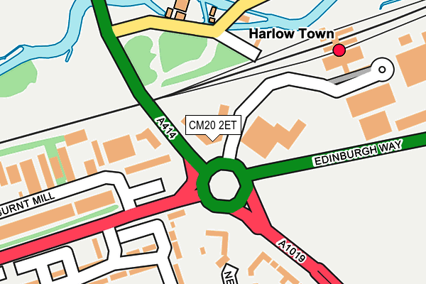 CM20 2ET map - OS OpenMap – Local (Ordnance Survey)