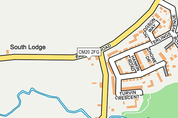 CM20 2FG map - OS OpenMap – Local (Ordnance Survey)