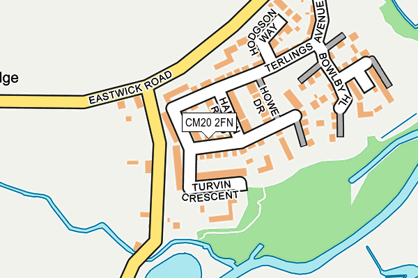 CM20 2FN map - OS OpenMap – Local (Ordnance Survey)