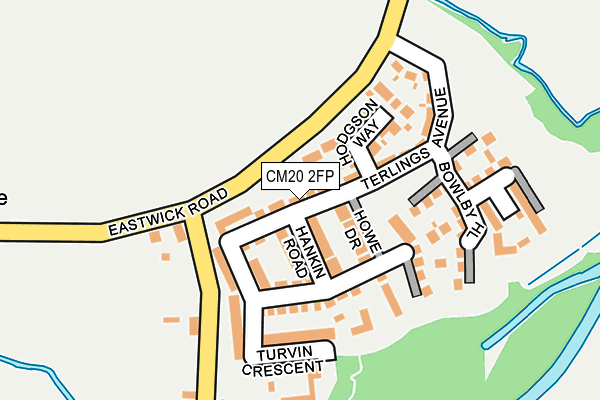 CM20 2FP map - OS OpenMap – Local (Ordnance Survey)