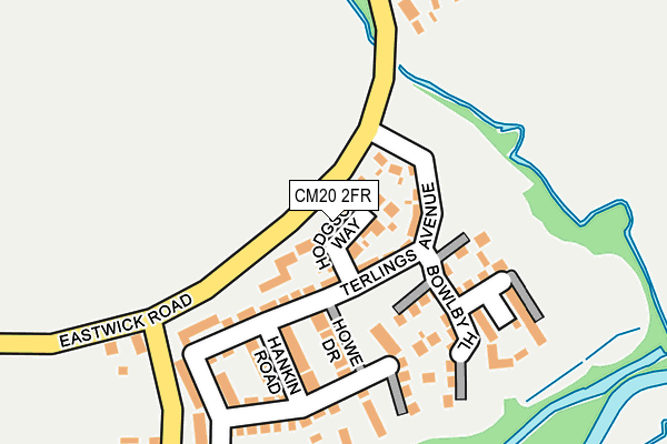 CM20 2FR map - OS OpenMap – Local (Ordnance Survey)