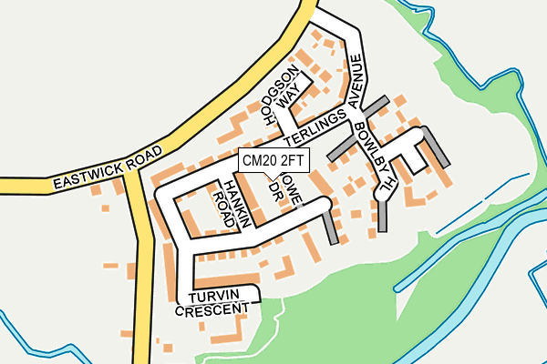 CM20 2FT map - OS OpenMap – Local (Ordnance Survey)