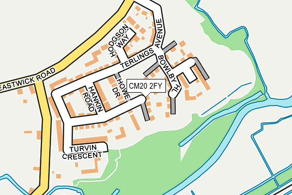CM20 2FY map - OS OpenMap – Local (Ordnance Survey)