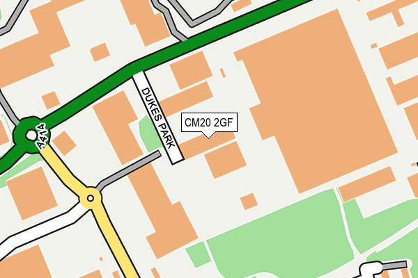 CM20 2GF map - OS OpenMap – Local (Ordnance Survey)