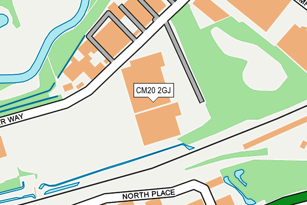 CM20 2GJ map - OS OpenMap – Local (Ordnance Survey)