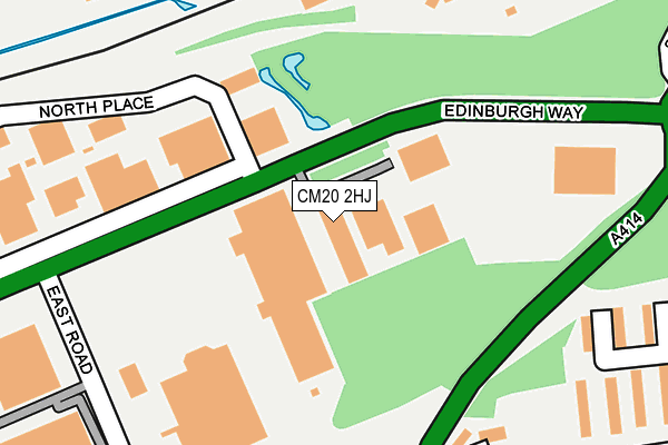 CM20 2HJ map - OS OpenMap – Local (Ordnance Survey)