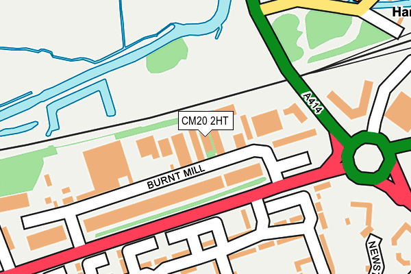 CM20 2HT map - OS OpenMap – Local (Ordnance Survey)