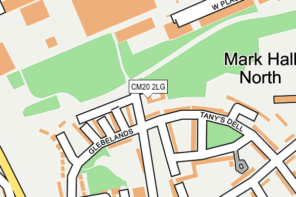 CM20 2LG map - OS OpenMap – Local (Ordnance Survey)
