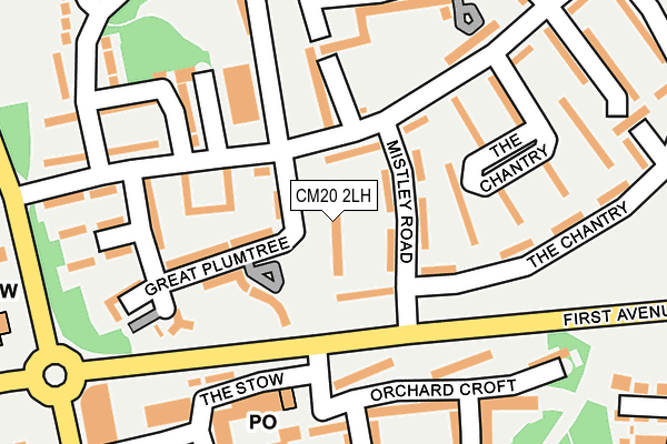 CM20 2LH map - OS OpenMap – Local (Ordnance Survey)