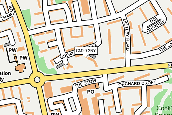 CM20 2NY map - OS OpenMap – Local (Ordnance Survey)