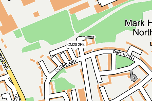 CM20 2PE map - OS OpenMap – Local (Ordnance Survey)