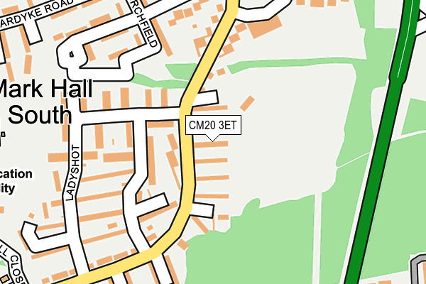 CM20 3ET map - OS OpenMap – Local (Ordnance Survey)