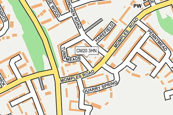 CM20 3HN map - OS OpenMap – Local (Ordnance Survey)