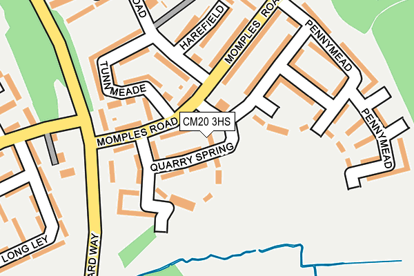 CM20 3HS map - OS OpenMap – Local (Ordnance Survey)