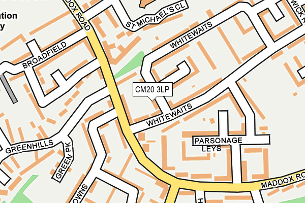 CM20 3LP map - OS OpenMap – Local (Ordnance Survey)