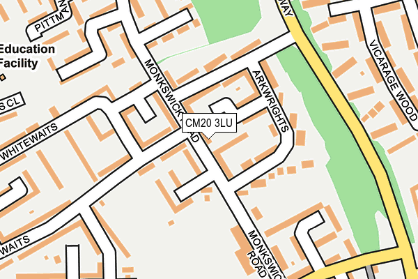 CM20 3LU map - OS OpenMap – Local (Ordnance Survey)