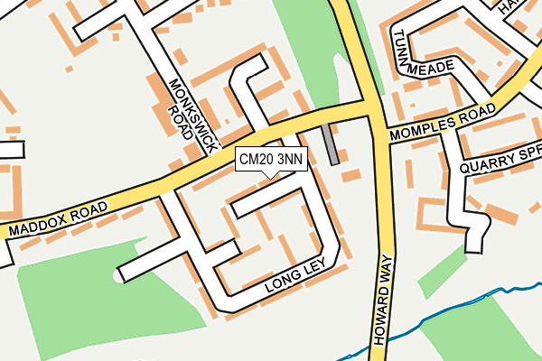 CM20 3NN map - OS OpenMap – Local (Ordnance Survey)