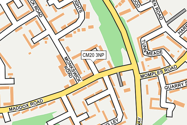 CM20 3NP map - OS OpenMap – Local (Ordnance Survey)