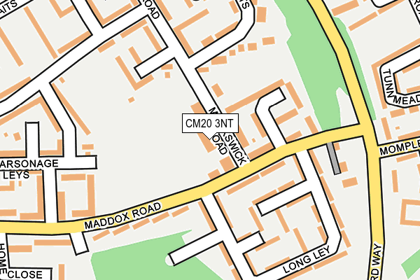 CM20 3NT map - OS OpenMap – Local (Ordnance Survey)